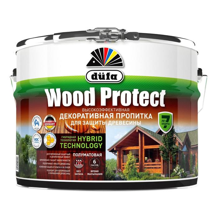 Пропитка düfa для защиты древесины WOOD PROTECT,тик, полуматовая, 750мл