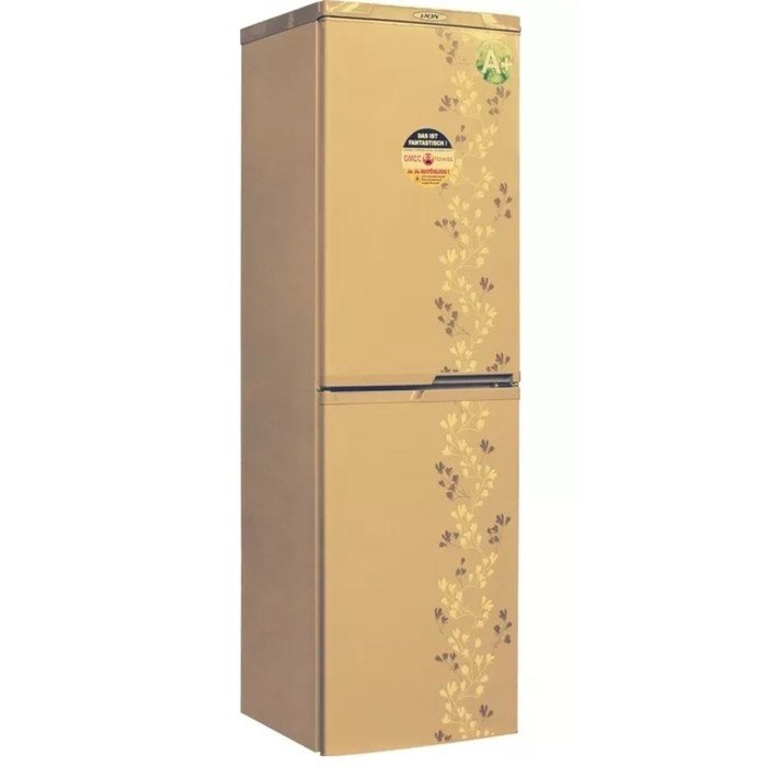 Холодильник DON R-299 Z, двухкамерный, класс А+, 384 л, золотой цветок