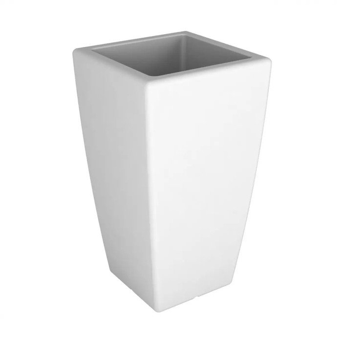 Кашпо Flox, 50 × 50 × 90 см, объём 57 л, цвет белый