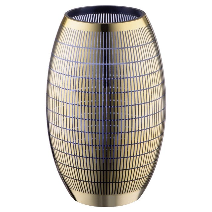 Декоративная ваза из стекла с золотым напылением, 143×143×235 мм, цвет золотой