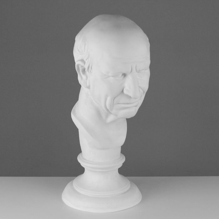 Гипсовая фигура Голова римлянина, 25 х 25 х 60 см