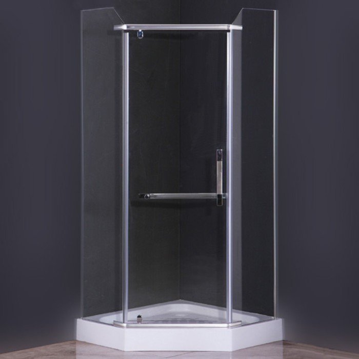 Душевое ограждение Comforty 31N, прозрачное стекло, с поддоном, 90х90х200 см