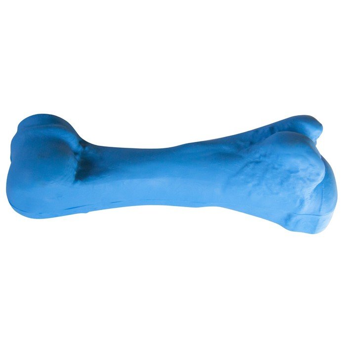 Игрушка "Кость литая" средняя Зооник 15,8 см, пластикат, синяя