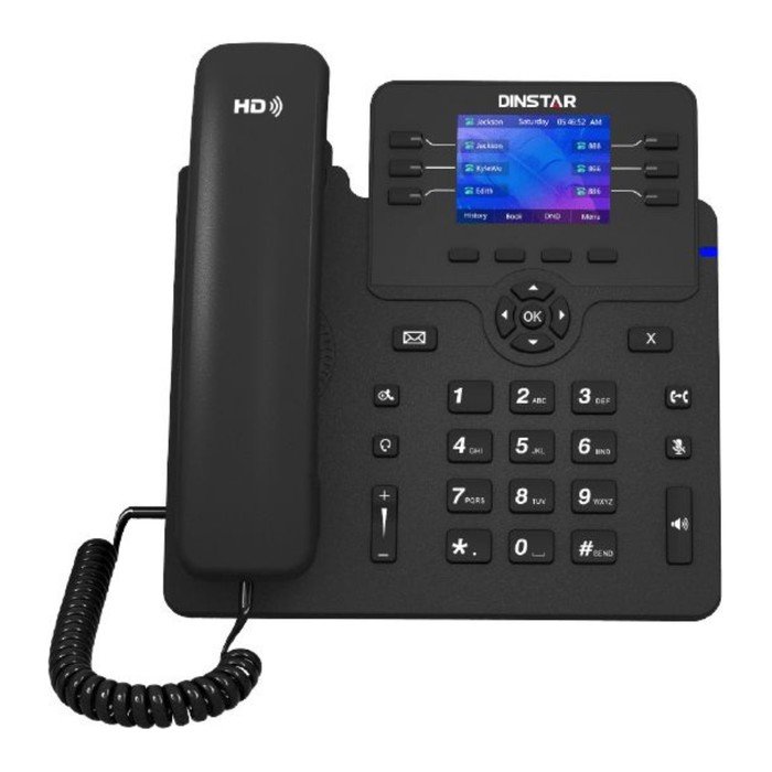 Телефон IP Dinstar C63G, чёрный