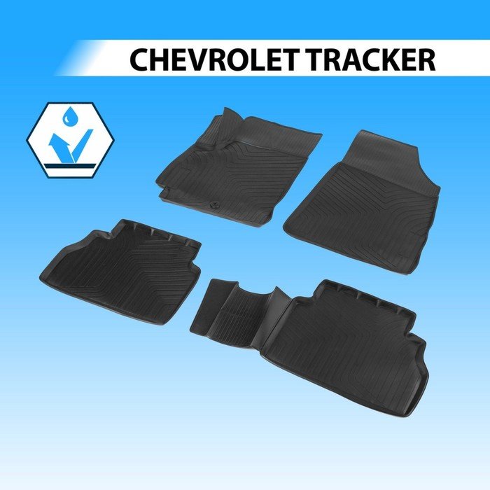 Коврики в салон Rival для Chevrolet Tracker IV 2021-н.в., полиуретан, 4 части