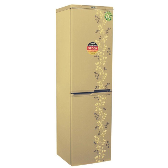 Холодильник DON R-297 Z, двухкамерный, класс А+, 350 л, золотой цветок