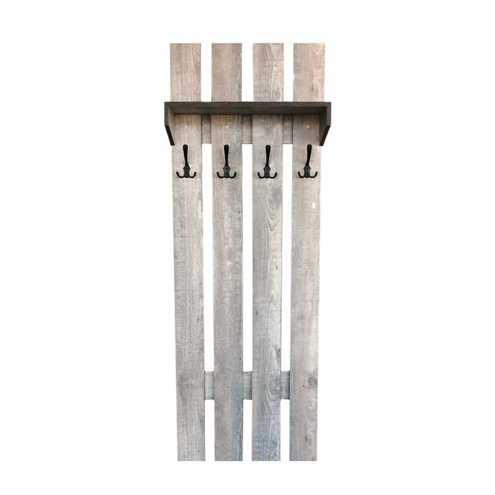 Вешалка «Грейвуд», 600 × 250 × 1694 мм, цвет пайн бетон тёмный