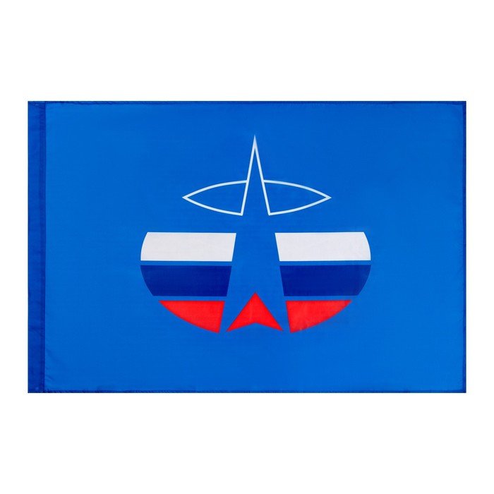 Флаг Космические войска, 90 х 135 см, полиэфирный шёлк, без древка