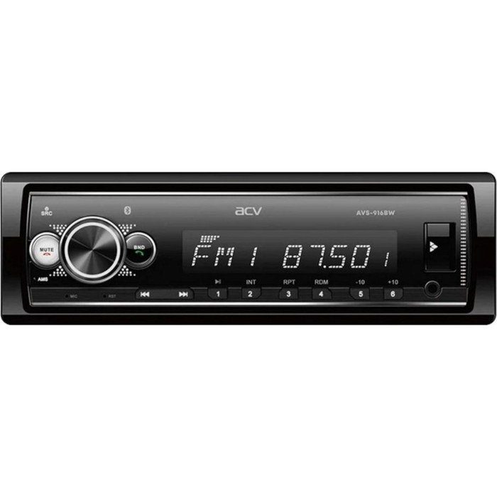 Автомагнитола ACV MP3/WMA AVS-916BW 50Wx4, BLUETOOTH, SD, USB, AUX, белая
