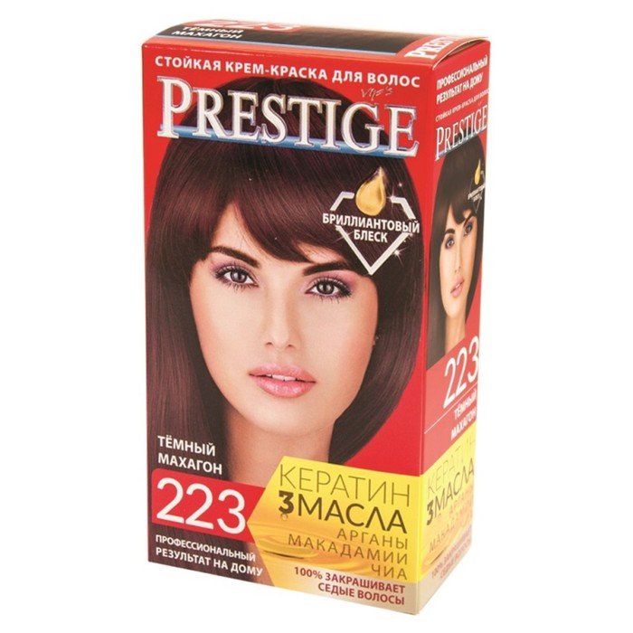 Краска для волос Prestige Vip's, 223 тёмный махагон