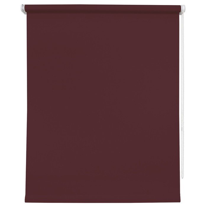 Рулонная штора «Плайн», 180х175 см, цвет бордовый