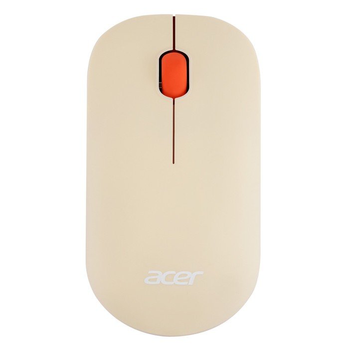 Мышь Acer OMR200 бежевый оптическая (1200dpi) беспроводная USB для ноутбука (2but)
