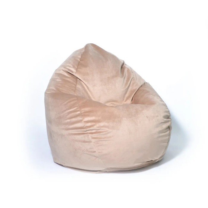 Кресло-мешок «Макси», размер 100x150 см, велюр, бежевый