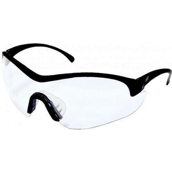 Очки защитные ЭНКОР 56610, с поликарбонатными линзами, прозрачные, черные дужки