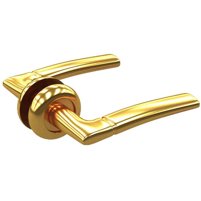 Комплект дверных ручек ZY-502 PB SOLLER, цвет золото