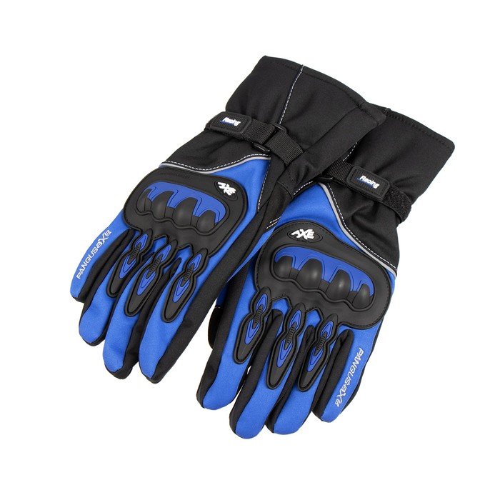 Перчатки мотоциклетные, зимние, размер XL, синий