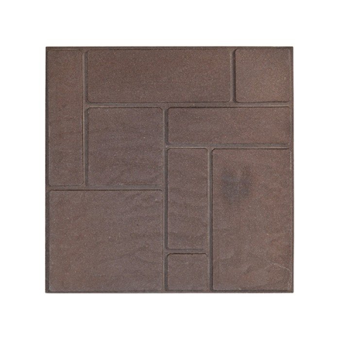 Плитка ППК тротуарная, 33 × 33 × 2 см, коричневая, «Стандарт»