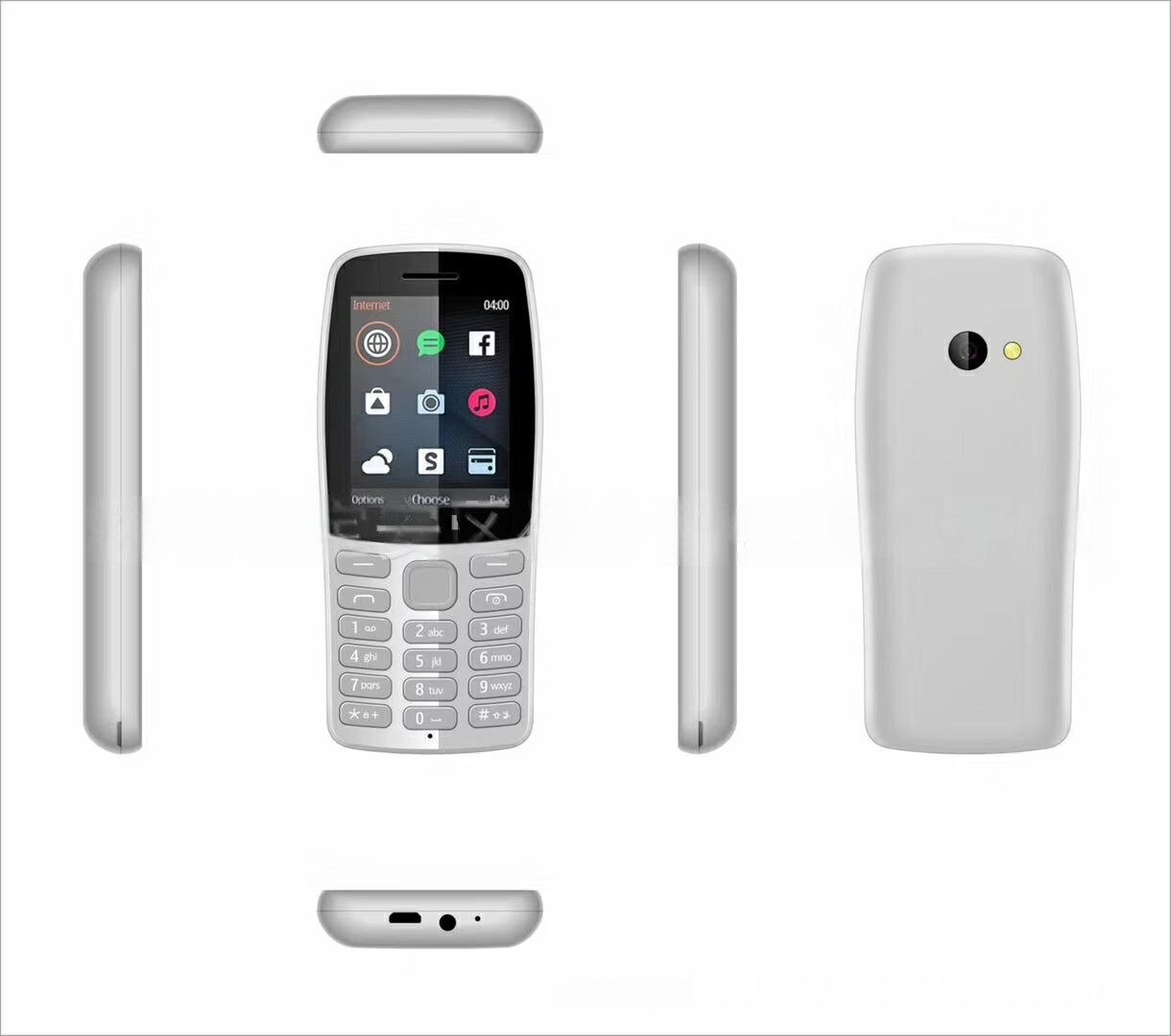 Сотовый телефон NOKIA 210 DS TA-1139, 2.4", TFT, microSD, 2sim, 1020мАч, белый