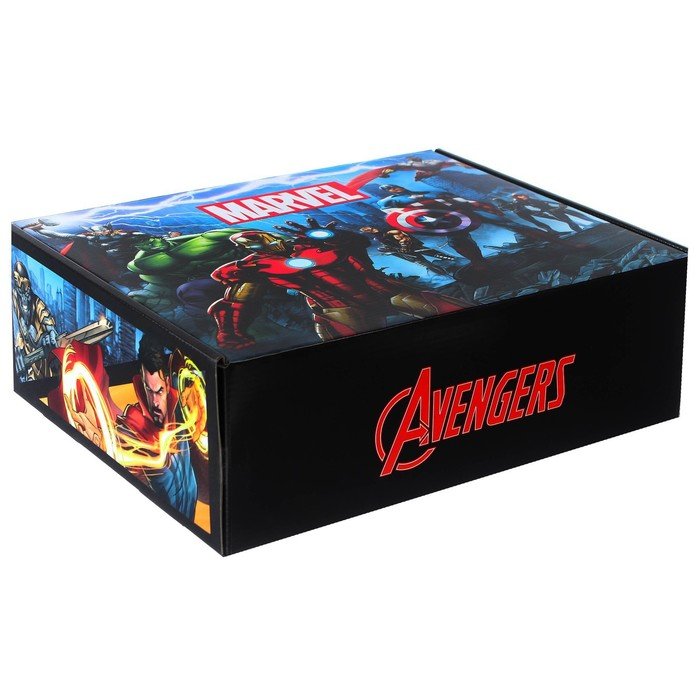 Складная коробка с игрой, 31,2 х 25,6 х 16,1 см "Супер-герои", Мстители
