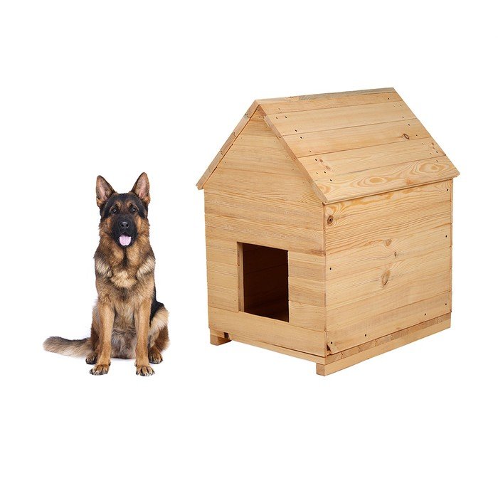 Будка для собаки 75×60×90см с крышей