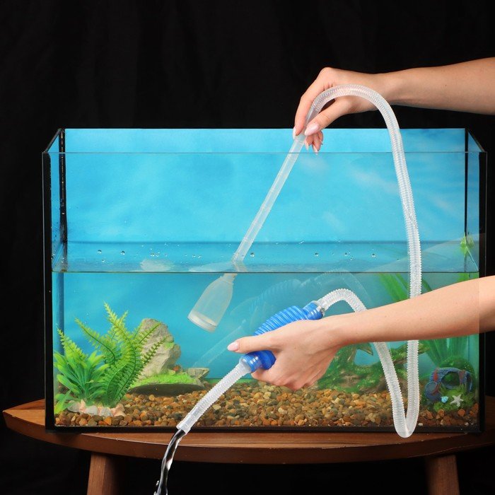 Сифон для аквариума "Пижон", с фильтрующей сеткой, 1,4 м