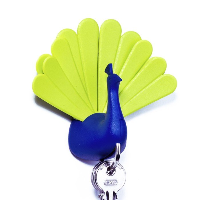Ключница Qualy Peacock, цвет синий