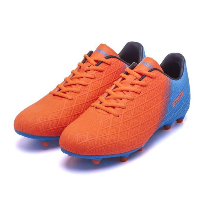 Бутсы футбольные Atemi SBA-005 MSR KIDS, оранжевый/голубой, размер 33