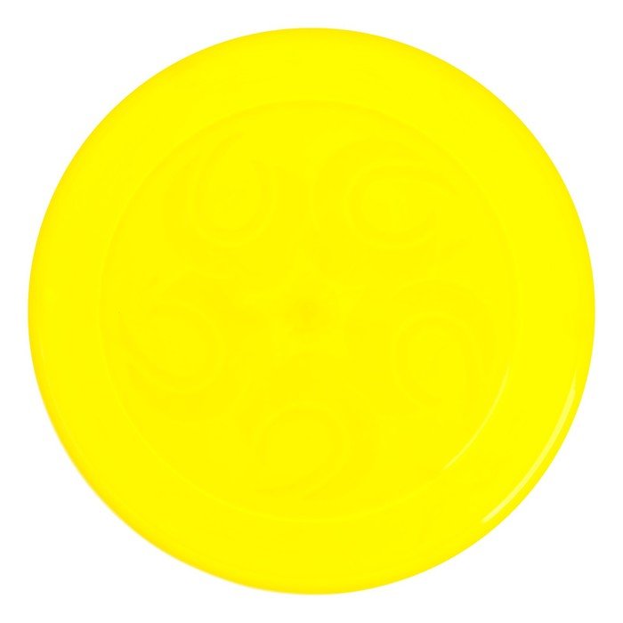 Летающая тарелка, 23 × 23 × 2,7 см, цвет жёлтый + мел в подарок