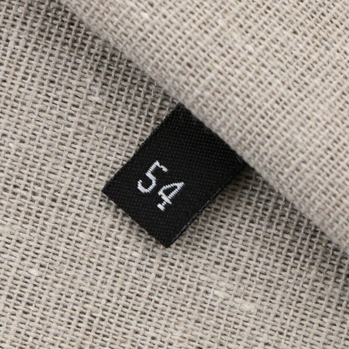 Нашивка текстильная «54», 4.6 х 1.1 см, цвет чёрный