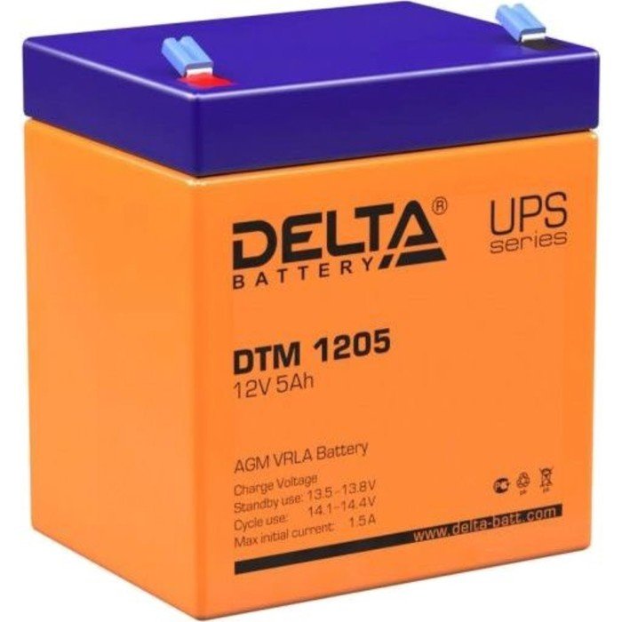 Батарея для ИБП Delta DTM 1205, 12 В, 5 Ач