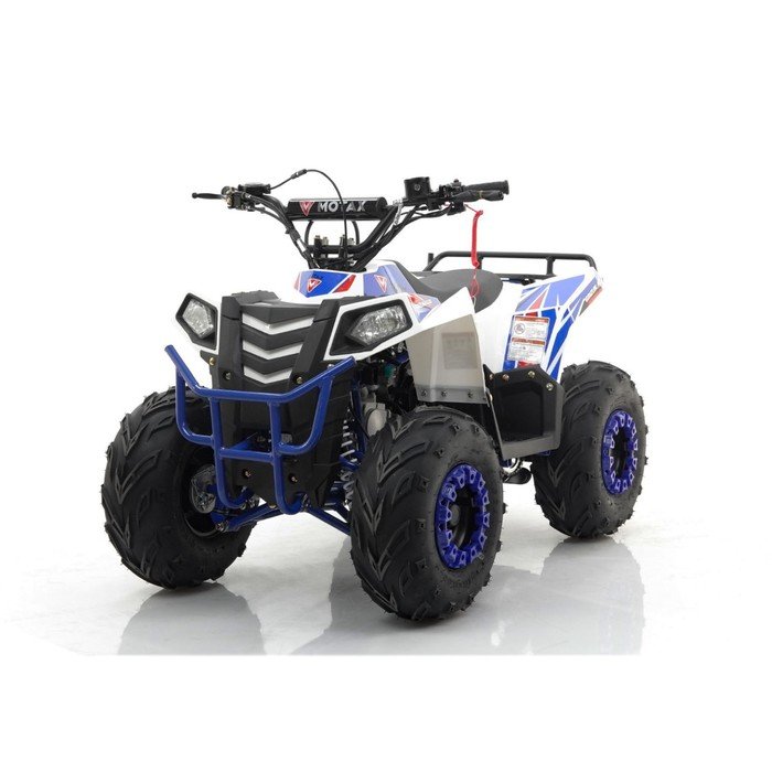Квадроцикл бензиновый MOTAX ATV GRIZLIK A110, бело-синий