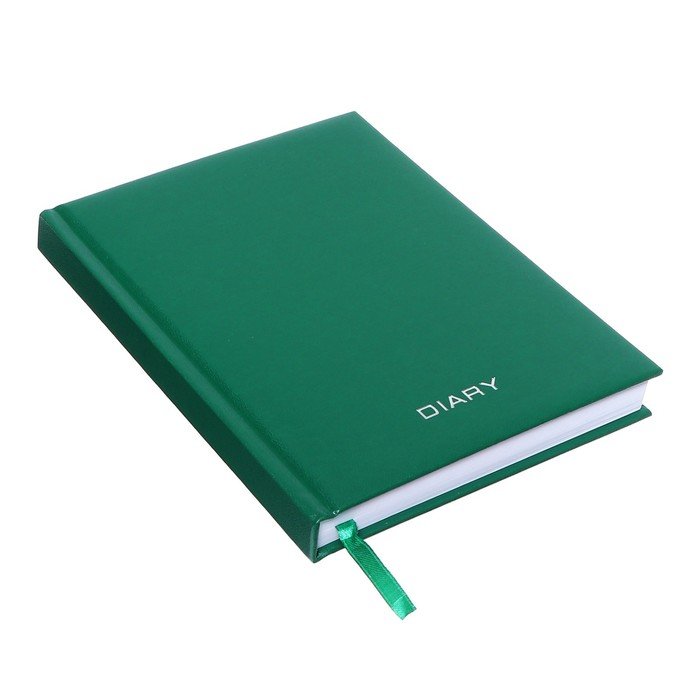 Ежедневник недатированный A5, 160 листов, Attomex. Orion, твёрдая обложка из бумвинила с поролоном, ляссе, блок 70 г/м2, зелёный