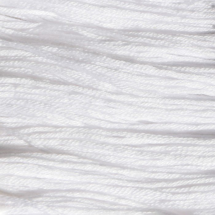 Нитки мулине, хлопок, 8 ± 1 м, цвет белый №0101