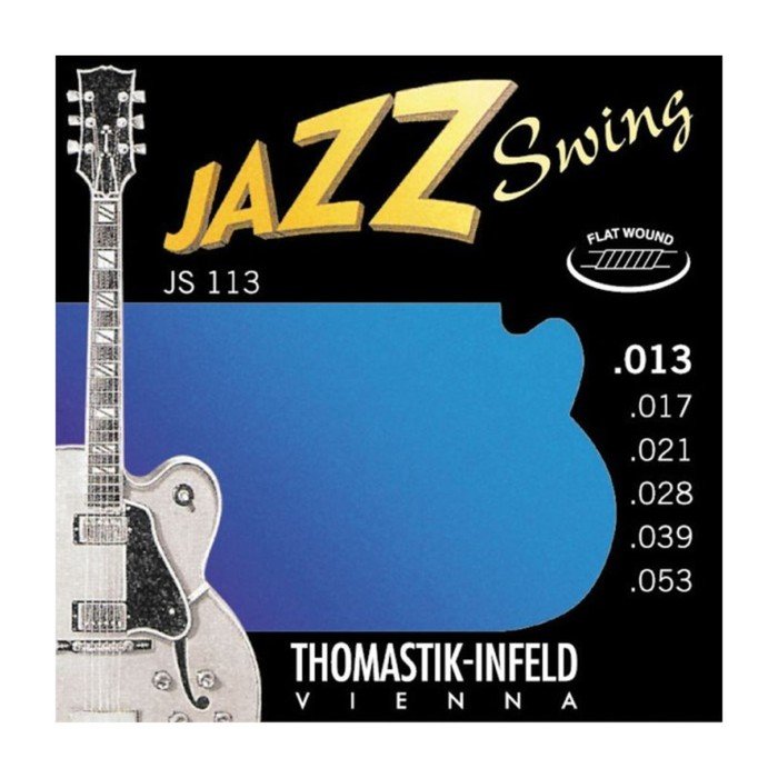 Струны для акустической гитары Thomastik JS113 Jazz Swing Medium, сталь/никель, 13-53