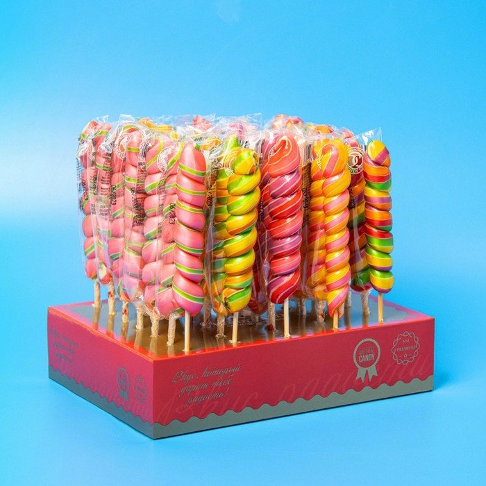 Леденцовая карамель на палочке Dendy Candy «Спираль», 30 г
