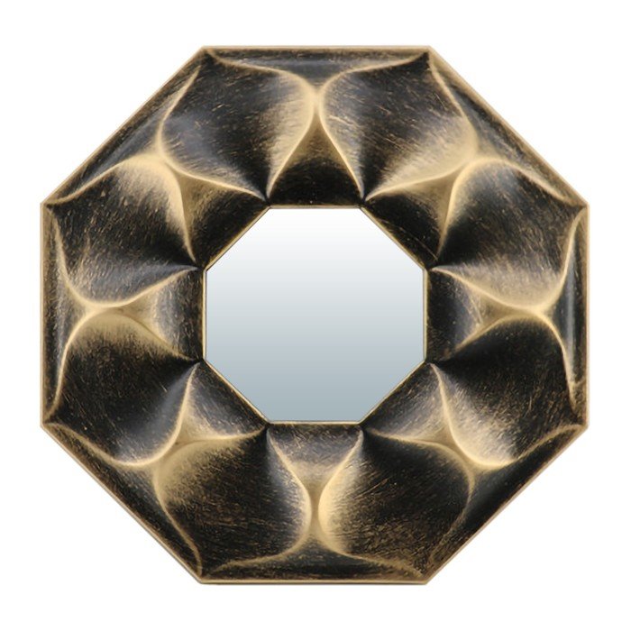 Зеркало Qwerty «Руан», декоративное, d=10см, цвет бронза