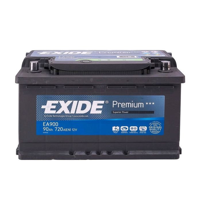 Аккумуляторная батарея Exide 90 Ач Premium EA900, обратная полярность