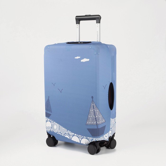 Чехол на чемодан 28", цвет голубой