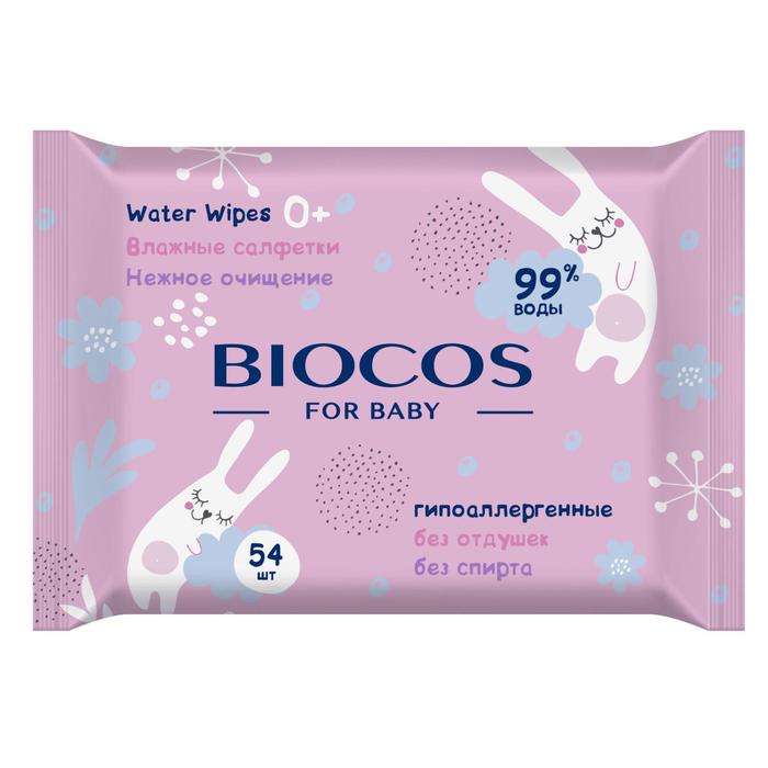 Влажные салфетки BioCos детские Water Wipes, 54 шт.