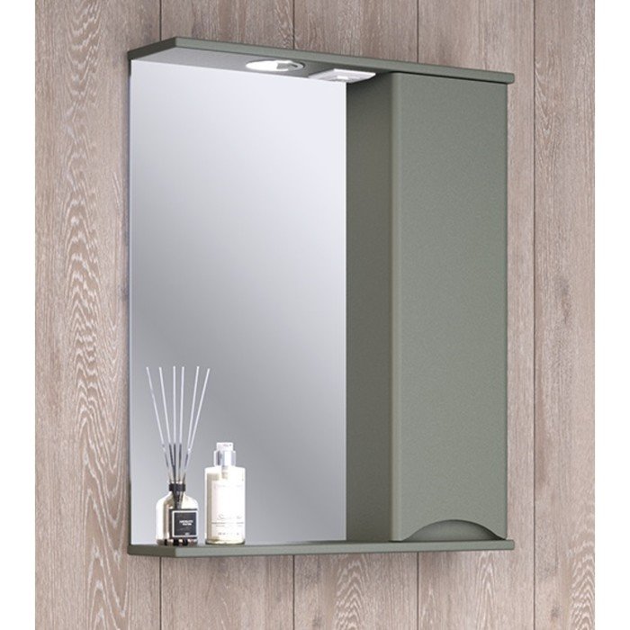 Зеркало-шкаф для ванной комнаты "Афина 60" правый, 17 х 61,5 х 80 см