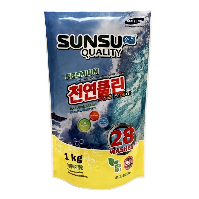 Стиральный порошок SUNSU-Q, концентрированный, для стирки цветного белья,1 кг