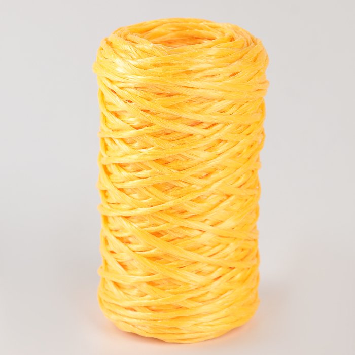 Шпагат ПП, d=1,6 мм, 60 м, цвет жёлтый
