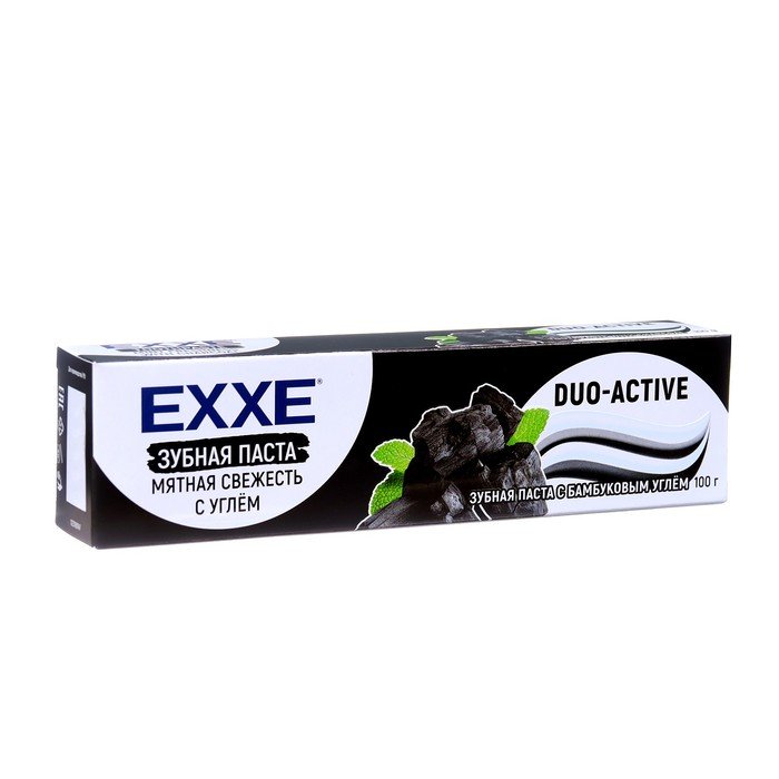 Зубная паста EXXE "Мятная свежесть" с углём, 100 г