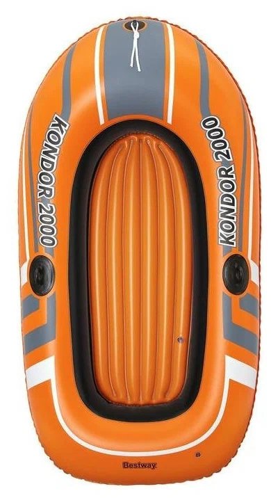 Надувная лодка Bestway Kondor 2000 оранжевый/серый