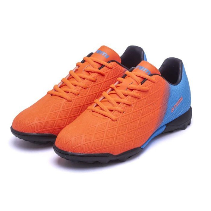 Бутсы футбольные Atemi SBA-005 TURF, оранжевый/голубой, размер 45