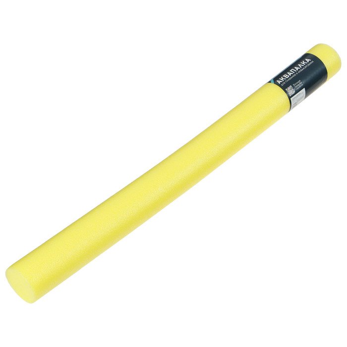 Аквапалка для аквааэробики, d=6,5 см, длина 75 см, цвет жёлтый