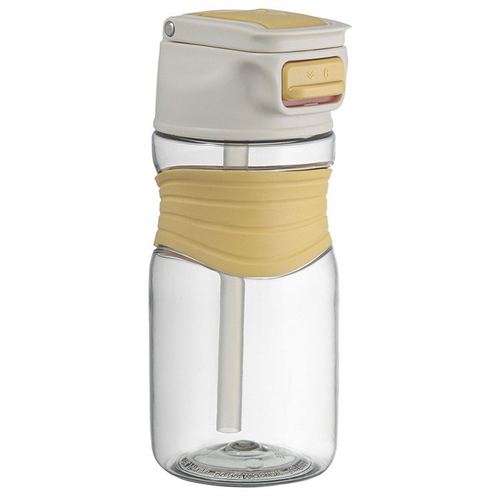 Бутылка для воды Smart Solutions Slow Sip, 450 мл, цвет жёлтый