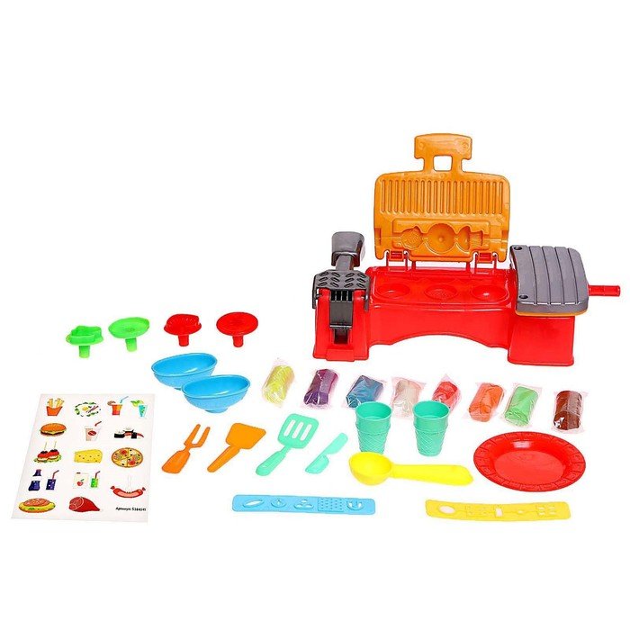 Набор для игры с пластилином «Весёлый пикник», 29 × 22 × 8 см, в пакете
