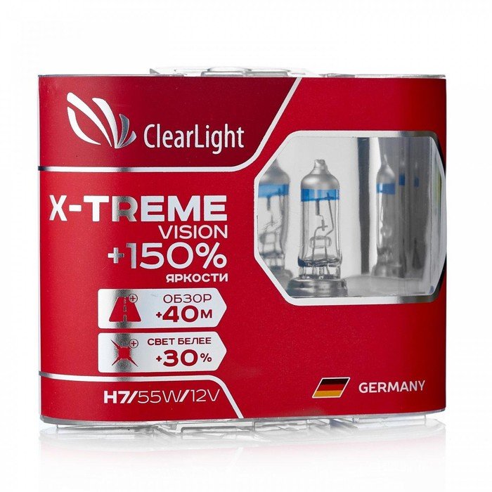Лампа автомобильная, HВ4 Clearlight X-treme Vision +150% Light, набор 2 шт