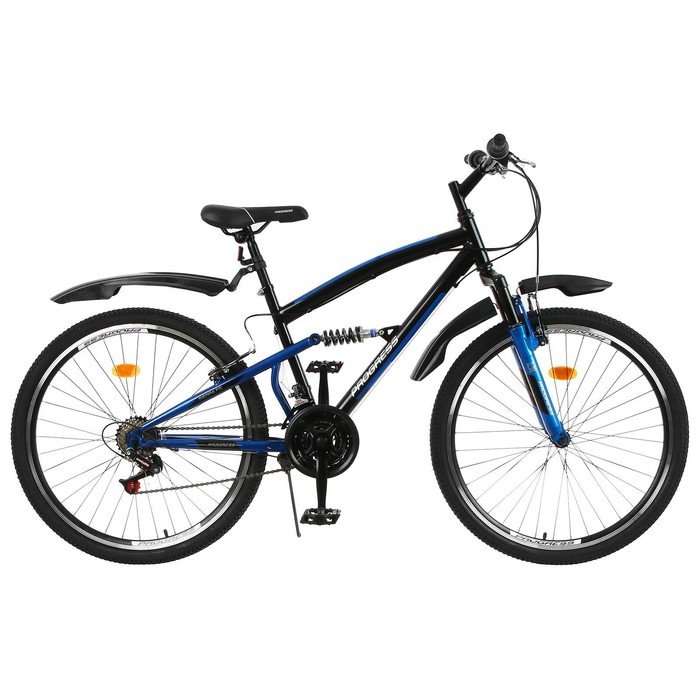 УЦЕНКА Велосипед 26" Progress Sierra FS, цвет черный/синий, размер 18"